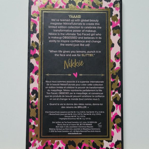 Too Faced THE POWER OF MAKEUP NikkieTutorials Palette - Picture 7 of 7